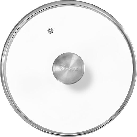 Victoria Round 8-Inch Glass Lid for Cast Iron Skillet or Pan w Stainless Knob - Picture 4 of 10